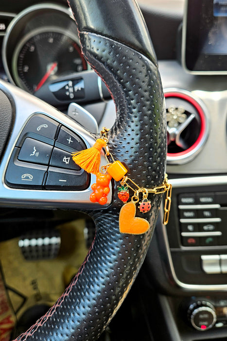 Car Steering Wheel Charm / Steering Wheel Jewelry , car1