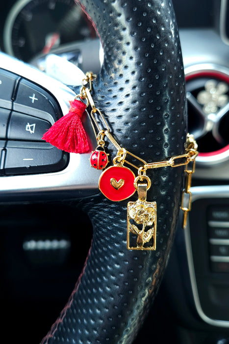 Car Steering Wheel Charm / Steering Wheel Jewelry , car1