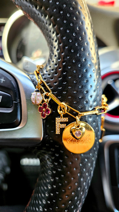 Car Steering Wheel Charm / Steering Wheel Jewelry , car1