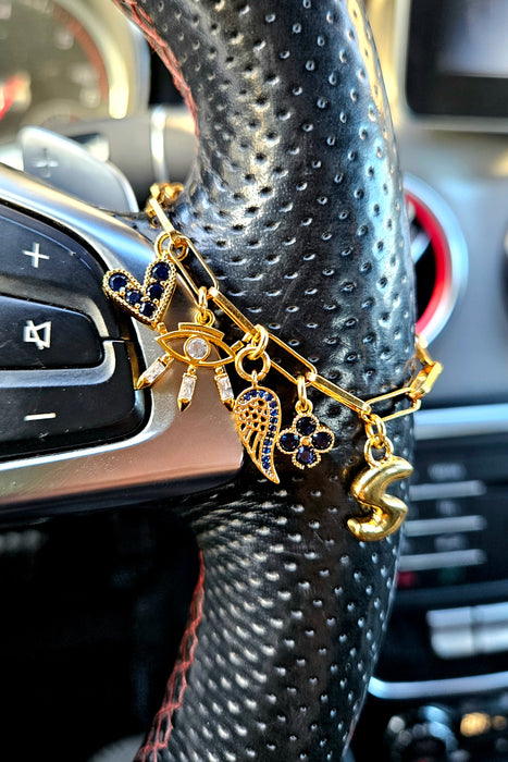 Car Steering Wheel Charm / Steering Wheel Jewelry , car1