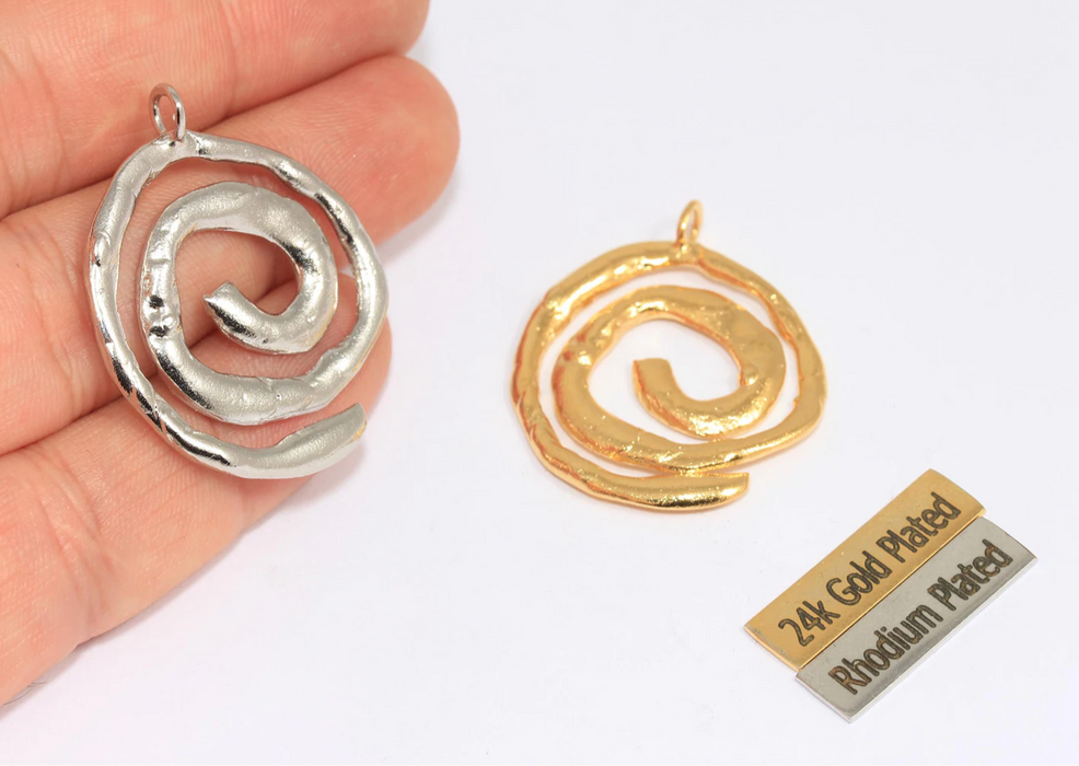 10x12mm 24 Ayar Parlak Altın Deniz Kabuğu Tılsımı, Deniz Kabuğu Boncukları, BXB257-2