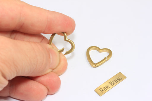 Brass Heart Clasp