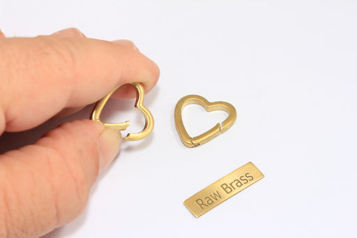 Brass Heart Clasp