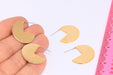 Disc Earrings, Packman Earrings