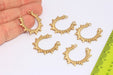 Brass Half Moon Pendant
