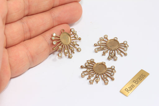 Brass CZ Galaxy Medallion