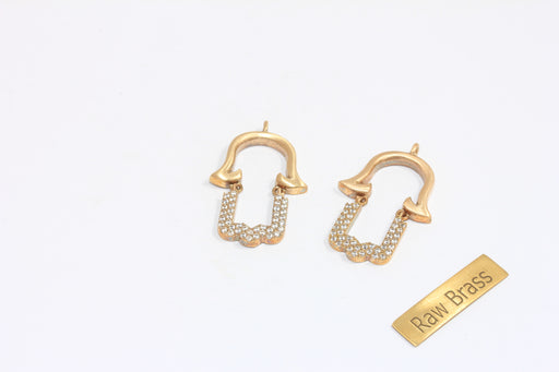 Brass CZ Fatima Hand Charm