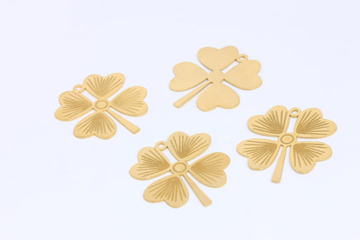 Brass Flower Charms