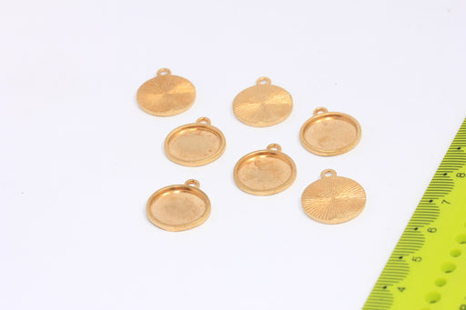 Brass Medallion Charm