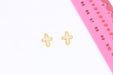  Mini Cross Drop Charms
