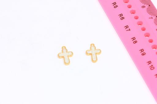  Mini Cross Drop Charms