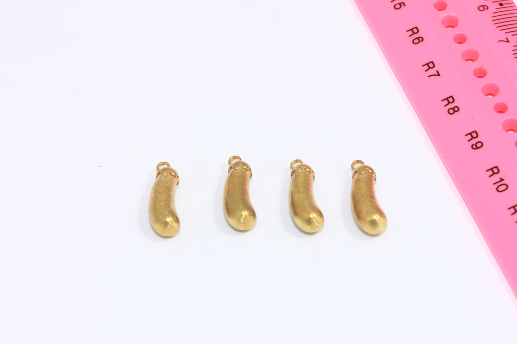  Food Lover Bracelet Charms, Vegetable Charms