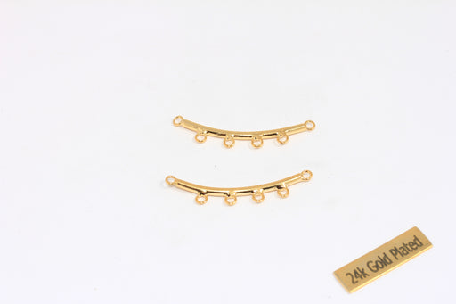 Necklace Pendant With Loops, Charm Bar Settings