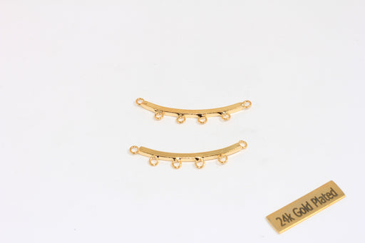 Horizontal Bar, Necklace Pendant With Loops