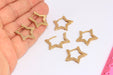  Star Earrings, Star Shaped Lever Back Earrings