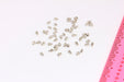 Rhodium Plated Crimp Beads