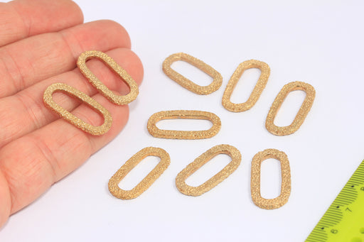 Brass Oval Link Charms