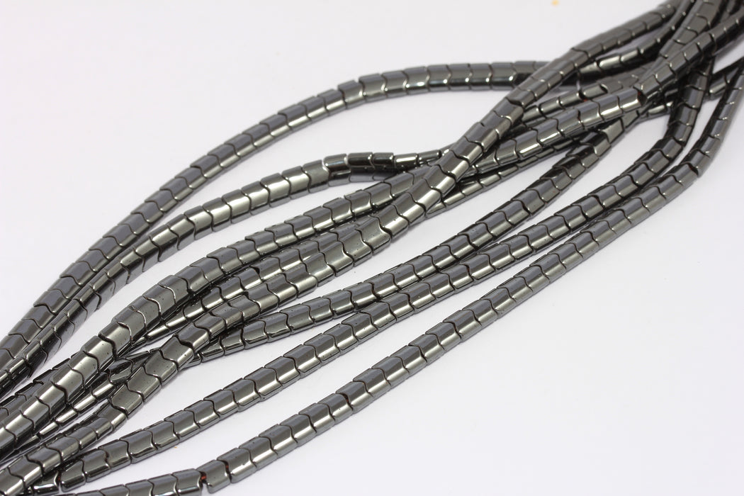 100 perline di ematite da 6 mm, perline di ematite piramidali, CHK505-1