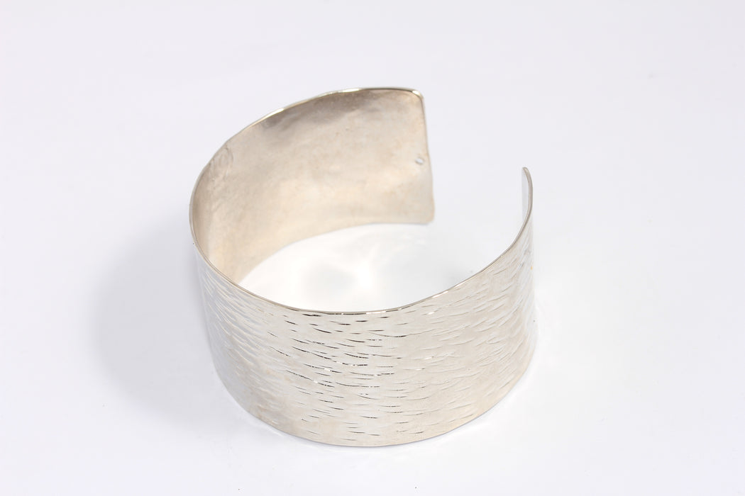 30mm Rhodium Plated Cuff Bracelet, Adjustable Bracelet Bangle, BXB298-4