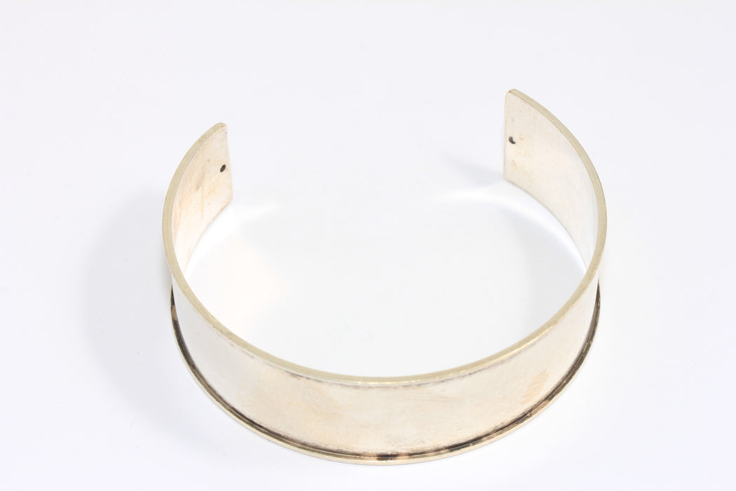20mm Antique Silver Bracelet, Inlay Bracelet, Silver Cuff Bracelet, Channel Bracelet, Bracelet Bangle, CHK251-1