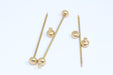  Necklace Bar With Screw Ball Charms