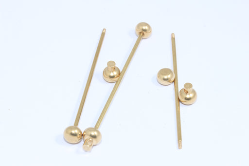  Necklace Bar With Screw Ball Charms