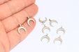  Horn Pendant, Moon Charms