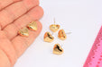 Heart Earrings, Heart Shaped Studs