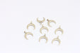  Horn Pendant, Moon Charms