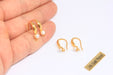  Pearl Earrings With Loop, Fresh Water Pearl Earrings