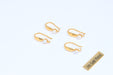  Pearl Earrings With Loop, Fresh Water Pearl Earrings