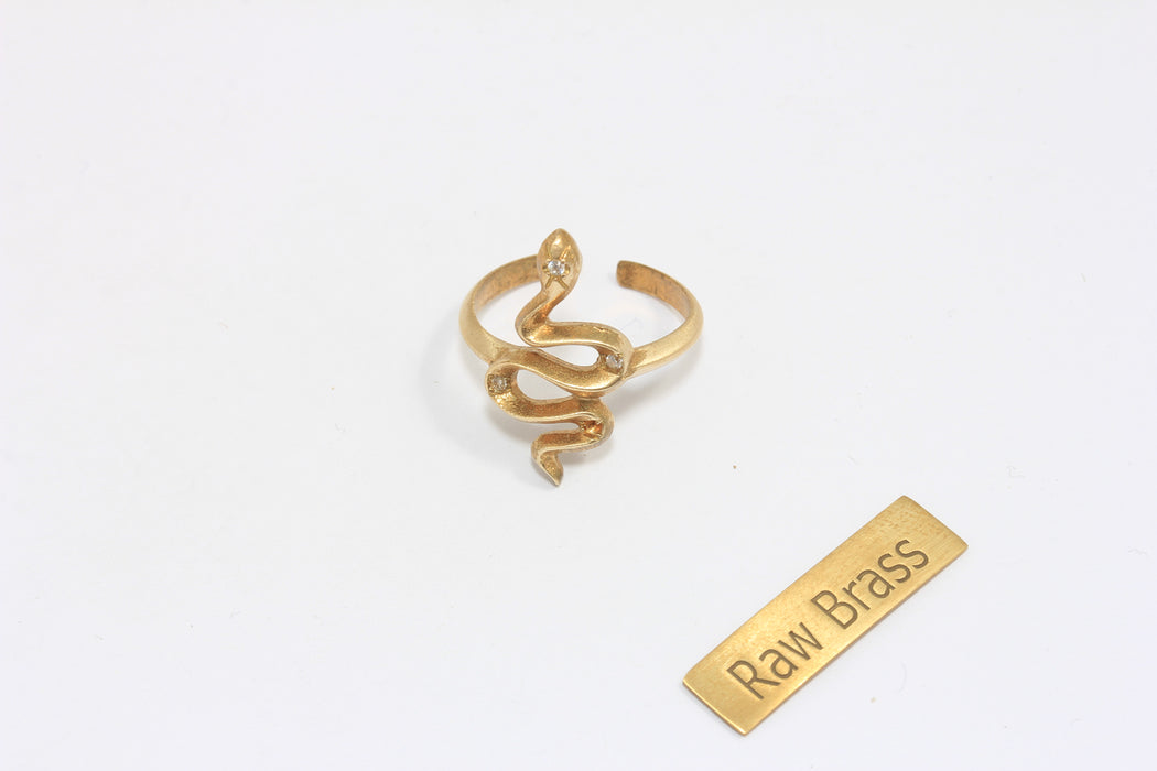 Micro Pave Snake Rings