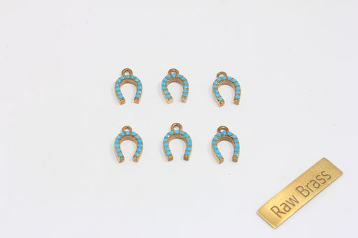 CZ Horseshoe Necklace, Lucky Charms