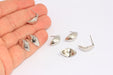 Drop Stud Earrings, Shell Stud Earrings