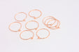  Hoop Earrings, Ear Wire Circle Earrings