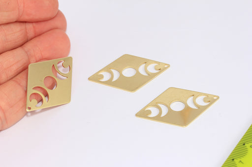 Brass Moon Phases Charm