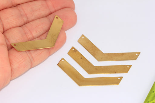Brass Chevron Pendant