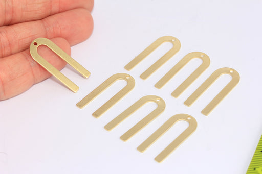Brass U Shaped Charms