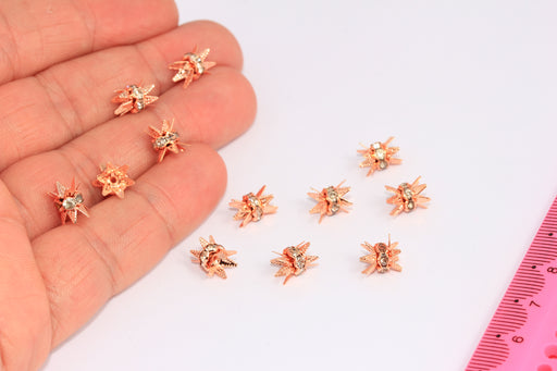  Micro Pave Bead Caps