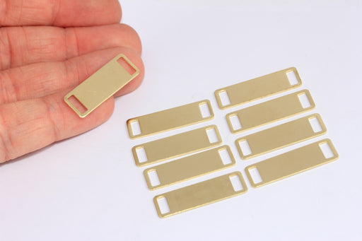 Brass Rectangle Charms