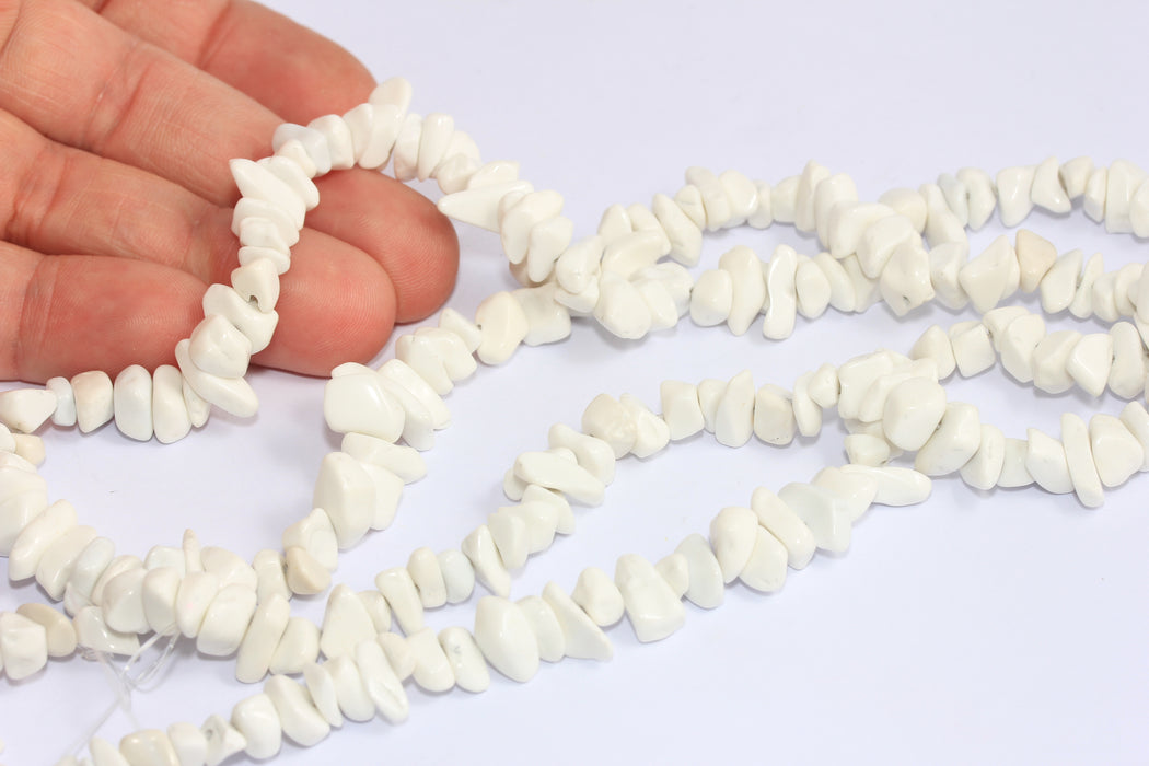 7,5mm White Color Bead Strands, Coral Bamboo Beads, CHK572-1