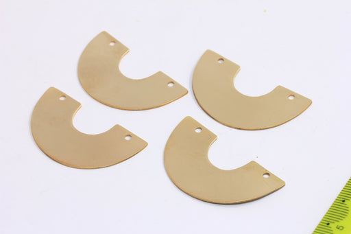 Brass Semicircle Pendant