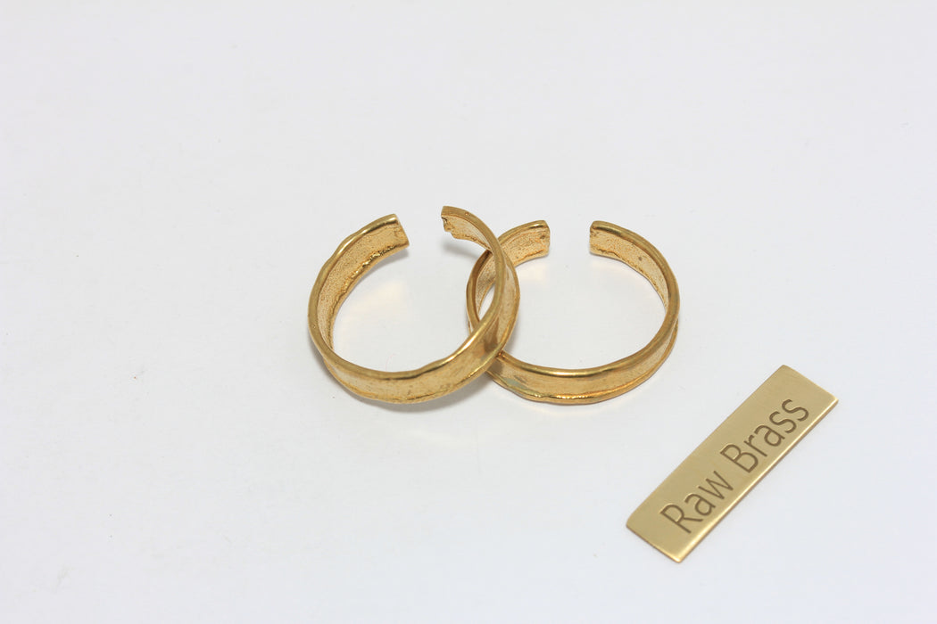  Hammered Flat Rings, Band Rings