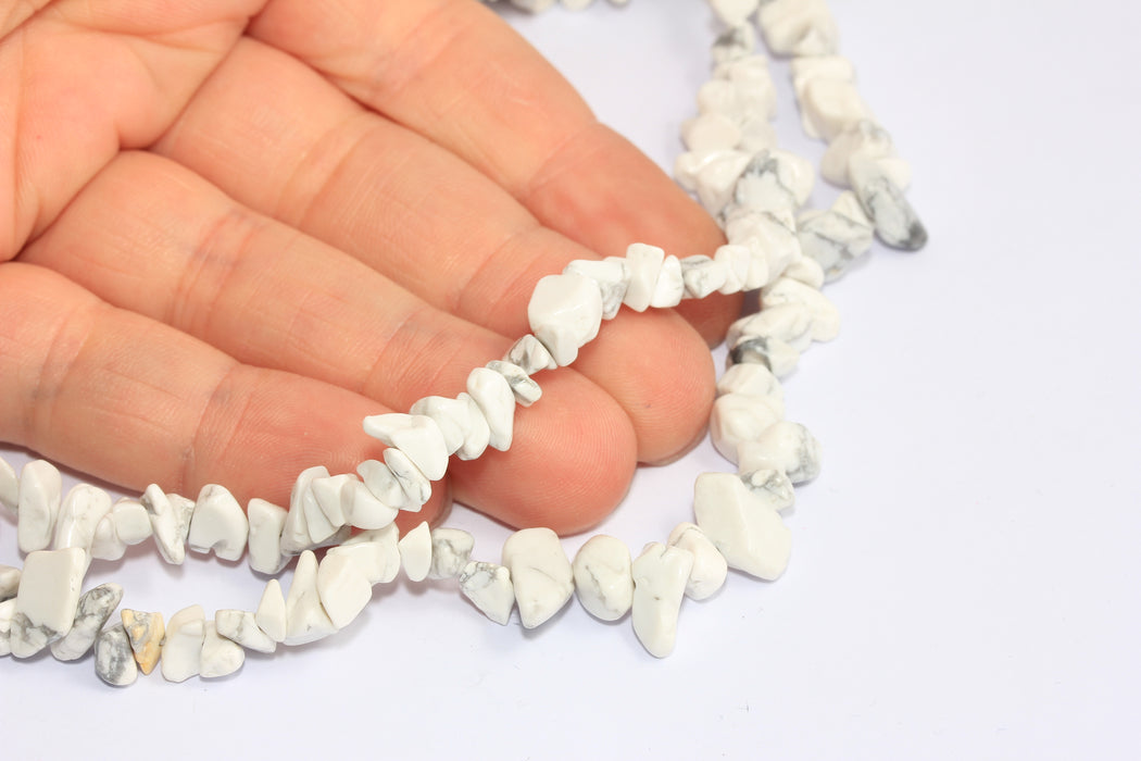 7,5mm White Marble Color Bead Strands, Coral Bamboo Beads, CHK567