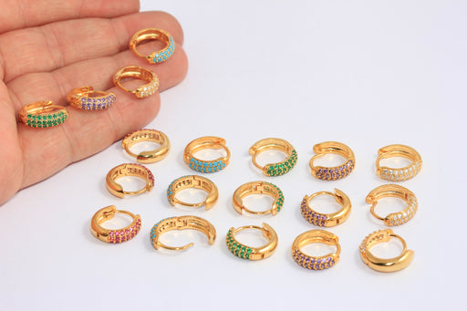 CZ Hoop Earrings