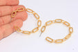 Hoop Earrings, Chain Link Shape Hoops