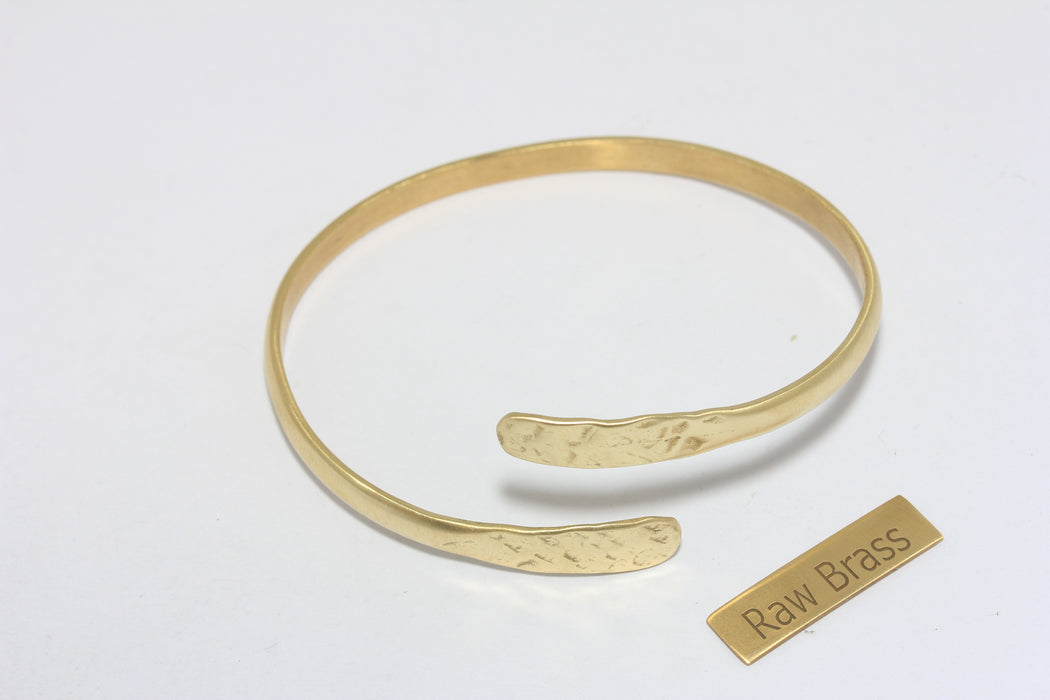 Wrapped Bracelets, Hammered Cuff Bracelet