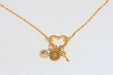 With Zircon Charms, CZ Heart Necklace