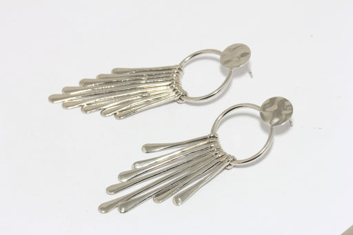  Long Drop Earrings, Drop Hoop Earrings