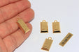 Gold Brick Charm, Fine Gold Ingot Charms
